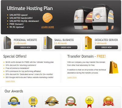 空間域名主機(jī)網(wǎng)站模板